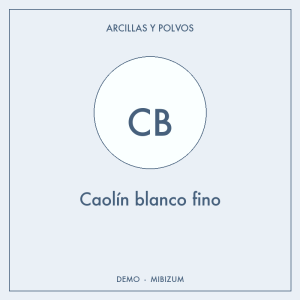 Caolín blanco fino