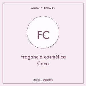 Fragancia cosmética Coco